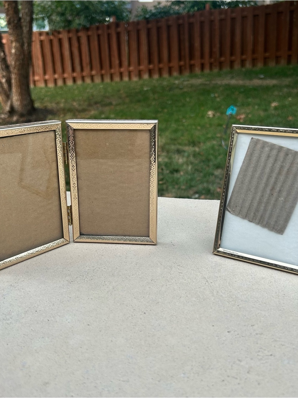 Vintage 3x5 Ornate Gold Photo Frames